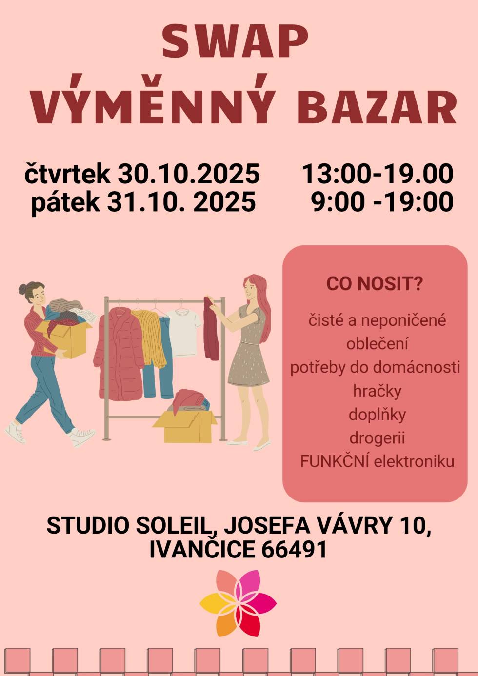 SWAP výměnný bazar 30. - 31.10. 2025